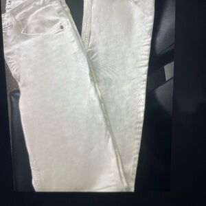 Zara slim fit long jeans, white, size 6